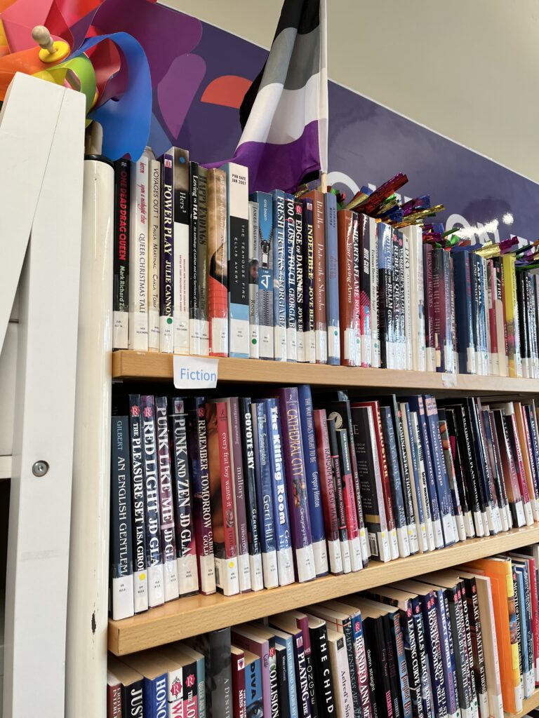 Image of books on shelves